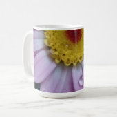 Rosa und gelbe Blume Kaffeetasse (Vorderseite Links)