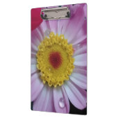 Rosa und gelbe Blume Klemmbrett (Links)