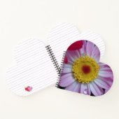 Rosa und gelbe Blume Notizblock (Innenseite)