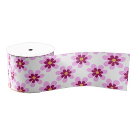 Rosa und gelbe Blume Ripsband