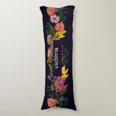 Rosa und gelbe Blume Seitenschläferkissen (Vorderseite Vertikal)