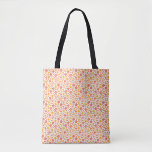 Rosa und gelbe Blume Tasche