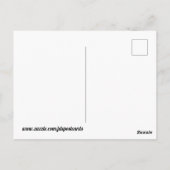 Rosa und gelbe Blumen Postkarte (Rückseite)