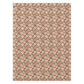 Rosa und gelbe Blumen. Romantisches Muster Tischdecke (Vorderseite)