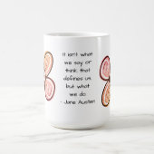 Rosa und gelbe Blumen Tasse (Mittel)