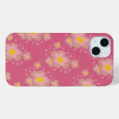 Rosa und gelbe Blumenmuster Case-Mate iPhone Hülle (Rückseite (Horizontal))