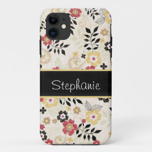 Rosa und gelbe Blüten Personalisiert Case-Mate iPhone Hülle