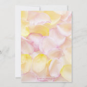 Rosa und gelbe Brautparty-Einladungen Einladung (Rückseite)
