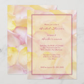 Rosa und gelbe Brautparty-Einladungen Einladung (Vorne/Hinten)