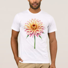 rosa und gelbe Chrysantheme Blume T-Shirt