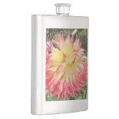 Rosa und gelbe Dahlia Klassischer Hip Flask Flachmann (Rechts)