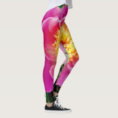 Rosa und gelbe Dahlia Leggings (Rechts)