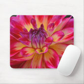 Rosa und gelbe Dahlimousepad Blume Mousepad (Mit Mouse)
