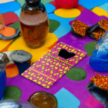 rosa und gelbe Dreiecke Muster