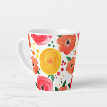 Rosa und gelbe Flora