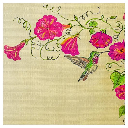 Rosa und Gelbe Frühling Stoff (Muster)