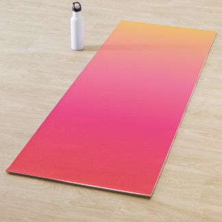 rosa und gelbe Gradientenkonstruktion Yogamatte