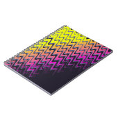 Rosa und Gelbe Horror Waves Notizblock (Linke Seite)