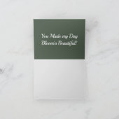 Rosa und gelbe Kakteen Wasserfarbige Blüten Dankeskarte (Innenseite)