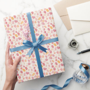 Rosa und gelbe Kies Geschenkpapier