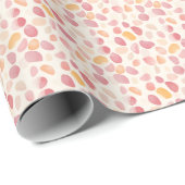 Rosa und gelbe Kies Geschenkpapier (Rolleneckpunkt)