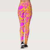 Rosa und gelbe Leggings (Rückseite)