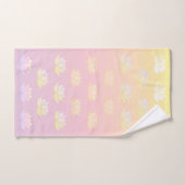 Rosa und gelbe Lotus Fade Badhandtuch Set (Handtuch)