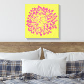 Rosa und gelbe Mauerdekor Leinwanddruck (Insitu (Schlafzimmer))