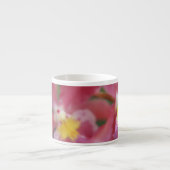 Rosa und gelbe Orchideen Espressotasse (Vorderseite)