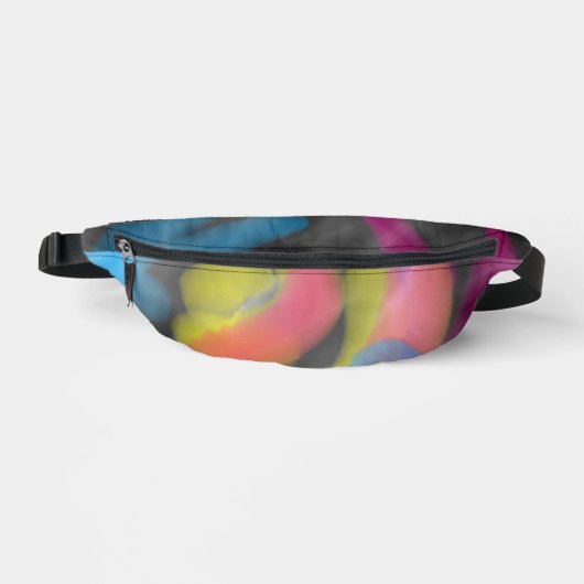 Rosa und Gelbe Pastete Bauchtasche (Vorderseite)