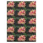 Rosa und gelbe Plumeria Tischdecke (Vorderseite)