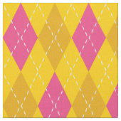 rosa und gelbe Raute Stoff (Nahaufnahme)