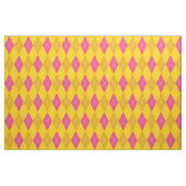rosa und gelbe Raute Stoff (Fat Quarter (45,7 x 55,9 cm))