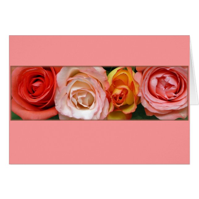 "Rosa und Gelbe Rosen" (Vorderseite (Horizontal))