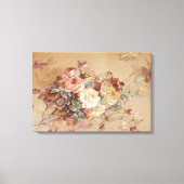 Rosa und Gelbe Rosen - Franz Bischoff Leinwanddruck (Vorderseite)