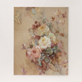 Rosa und Gelbe Rosen - Franz Bischoff Puzzle (Vertikal)