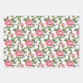 Rosa und Gelbe Rosen Geschenkpapier Set (Vorderseite 2)