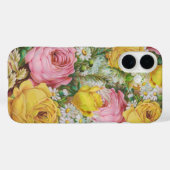 Rosa und gelbe Rosenstange Case-Mate iPhone Hülle (Rückseite (Horizontal))