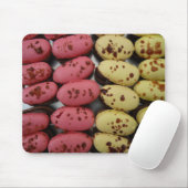 Rosa und gelbe Schokoladenboote Mousepad (Mit Mouse)