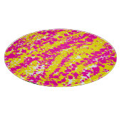 Rosa und Gelbe Spatter Schneidebrett (Ecke)