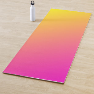 Rosa und gelbe Steigung Yoga Mat Yogamatte