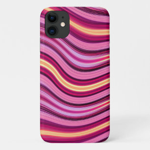 Rosa und gelbe Streifen Case-Mate iPhone Hülle