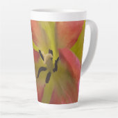 Rosa und gelbe Tulip Latte Tasse (Rechte Ecke)