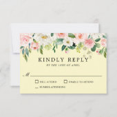 Rosa und gelbe UAWG RSVP Karte (Vorderseite)