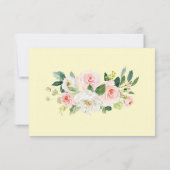 Rosa und gelbe UAWG RSVP Karte (Rückseite)