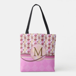 rosa und gelbe Verbindungssterne Tasche