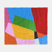 Rosa und gelbe Wandfarbe Fleecedecke (Vorderseite (Horizontal))