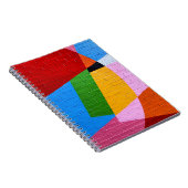 Rosa und gelbe Wandfarbe Notizblock (Rechte Seite)