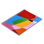 Rosa und gelbe Wandfarbe Notizblock (Linke Seite)
