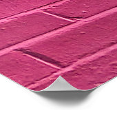 Rosa und gelbe Wandfarbe Poster (Ecke)